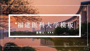 Plantilla de la Universidad Médica de Fujian