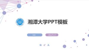 PPT-Vorlage der Xiangtan-Universität
