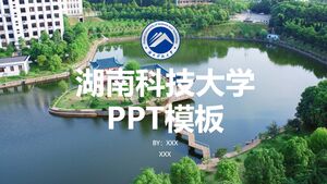 PPT-Vorlage der Hunan University of Science and Technology