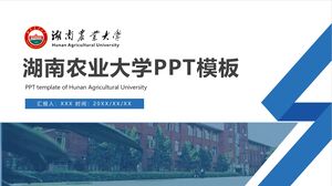 Modèle PPT de l'Université agricole du Hunan