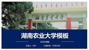 Hunan Agricultural University Template