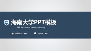 Szablon PPT Uniwersytetu Hainan na rok 2024