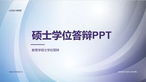 เทมเพลต PPT ทั่วไปสำหรับการป้องกันวิทยานิพนธ์ระดับปริญญาโท