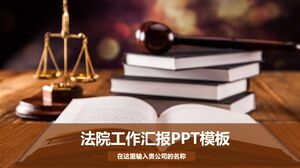 Szablon PPT raportu z pracy sądu
