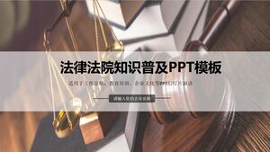 Modello PPT per la divulgazione della conoscenza del tribunale legale