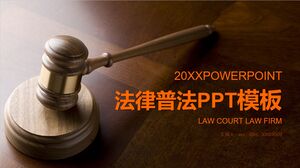 Szablon PPT dotyczący popularyzacji prawnej