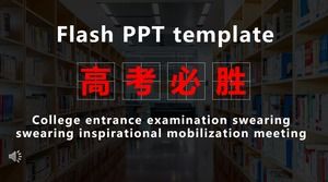 Modello PPT animazione effetto flash flash ingresso all'università