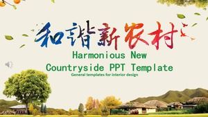 Template dinamis PPT pedesaan baru yang harmonis