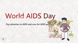 世界艾滋病日促銷活動PPT模板