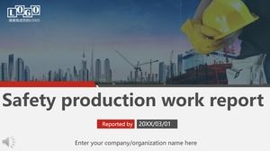 Safety Production Work Report PPT Template