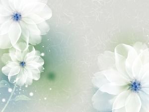 Imagem de fundo cinza e azul elegante flores PPT