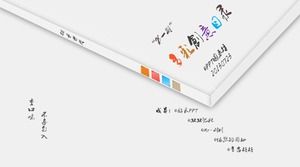 Catalog de culori colorat cu diferite diagrame PPT