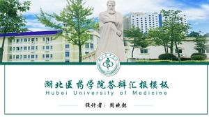 Templat ppt tesis universal untuk pertahanan tesis Hubei Medical College