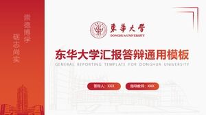 Szablon pracy dyplomowej Uniwersytetu Donghua ogólny ppt