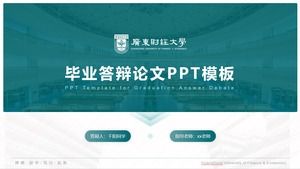 Guangdong Maliye ve Ekonomi Üniversitesi Genel Tez PPT Şablonu
