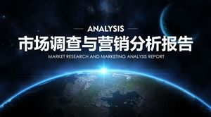 Szablon raportu z badań rynku i analizy danych marketingowych ppt