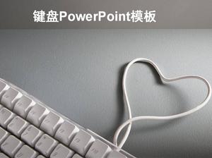 Modelo do PowerPoint - teclado de fundo cinza Baixar