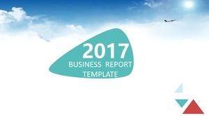 2017 resumo do relatório de negócios práticos atmosféricos e modelo de ppt do plano de trabalho (versão completa)