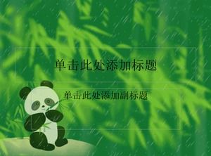Los pandas están surgiendo-pandas ppt template