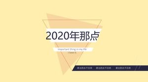Das Ding in der 2019-ppt Design Master Xiao Qi Jahresende Selbstzusammenfassung Vorlage