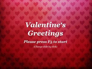 Ziua Îndrăgostiților șablon de ppt cu felicitări frumos animate (16 fotografii)