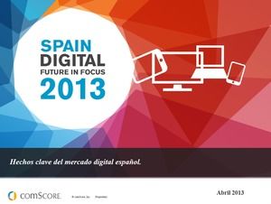 Шаблон для анализа тенденций на рынке цифровых продуктов в Испании в 2013 году