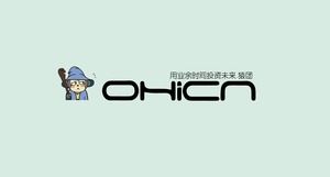 مبرمج مقدمة فريق تقني OHICN تطوير قالب الرسوم المتحركة تعليق ppt