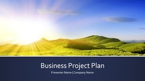 Einfache Business-Projektplan-Ppt-Vorlage