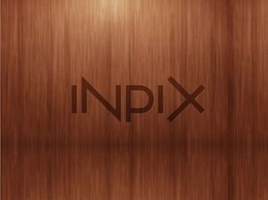 Korea ppt INPIX firmy piękny stylowy szablon tło ziarno drewna
