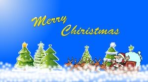 Snowflake Christmas Tree Santa Wesołych Świąt Wspaniałe dynamiczne otwarcie animowanego szablonu
