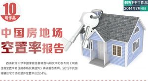 China Immobilien Leerstandsquote Bericht ppt Vorlage