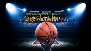 Modelo de PPT de tema de basquete