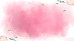 Drei rosa schöne unscharfe Aquarell-PPT-Hintergrundbilder