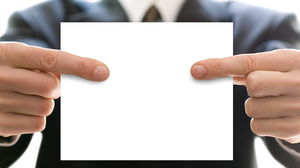 Workplace white collar business card PPT background picture