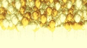 Trei baloane aurii glisează imagini de fundal