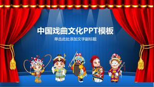 Modello PPT di cultura dell'opera cinese