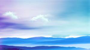 صورة خلفية جميلة للجبال الزرقاء PPT