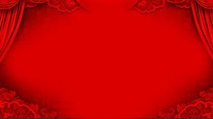 Hintergrundbild des roten Vorhangs PPT