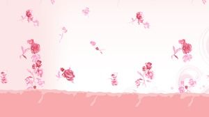 Obraz tła PPT różowy piękny kwiatki