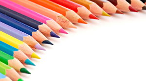 Pensil warna gambar latar belakang PPT unduh gratis