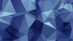 Imagen de fondo PPT polígono azul plano bajo