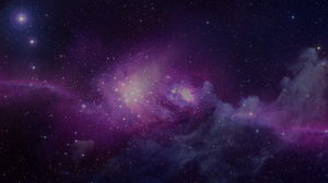 紫色の星空の美しいPPT背景画像