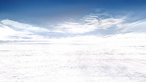Imagem de fundo de neve PPT sob o céu