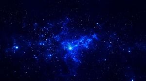 Blue deep beautiful starry sky slide background picture