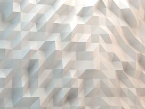 Image de fond PPT polygone blanc