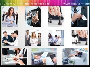 9 ilustraciones PPT de personajes de negocios
