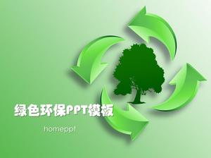 Download grátis de modelo de PowerPoint de proteção ambiental de baixo carbono