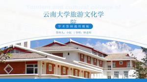 Modelo geral de ppt para defesa de tese da Escola de Cultura de Turismo da Universidade de Yunnan