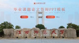 Jiangxi Normal University absolvire răspuns ppt șablon general