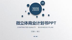 Полный кадр устойчивый синий микро трехмерный шаблон бизнес-плана п.